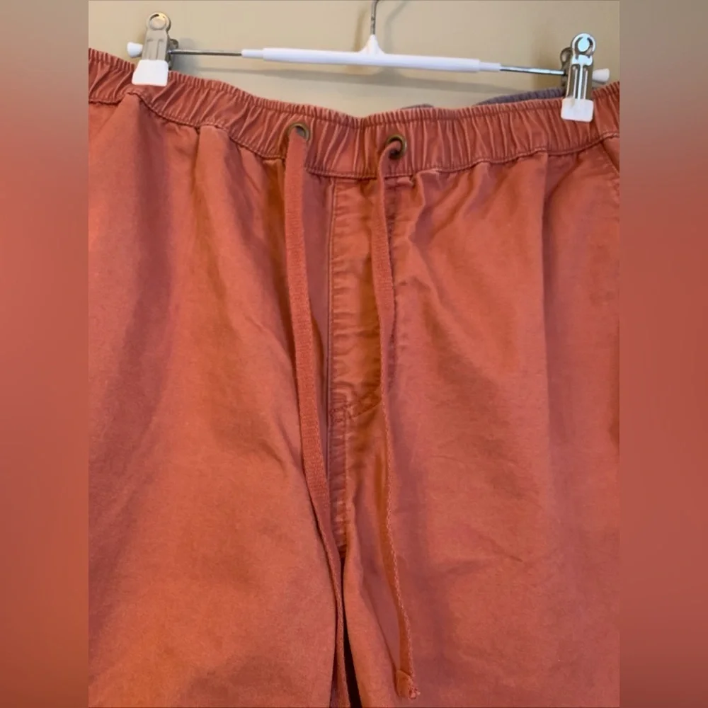 Weatherproof Drawstring Casual Shorts Mens Large Coral Inseam 7.5”